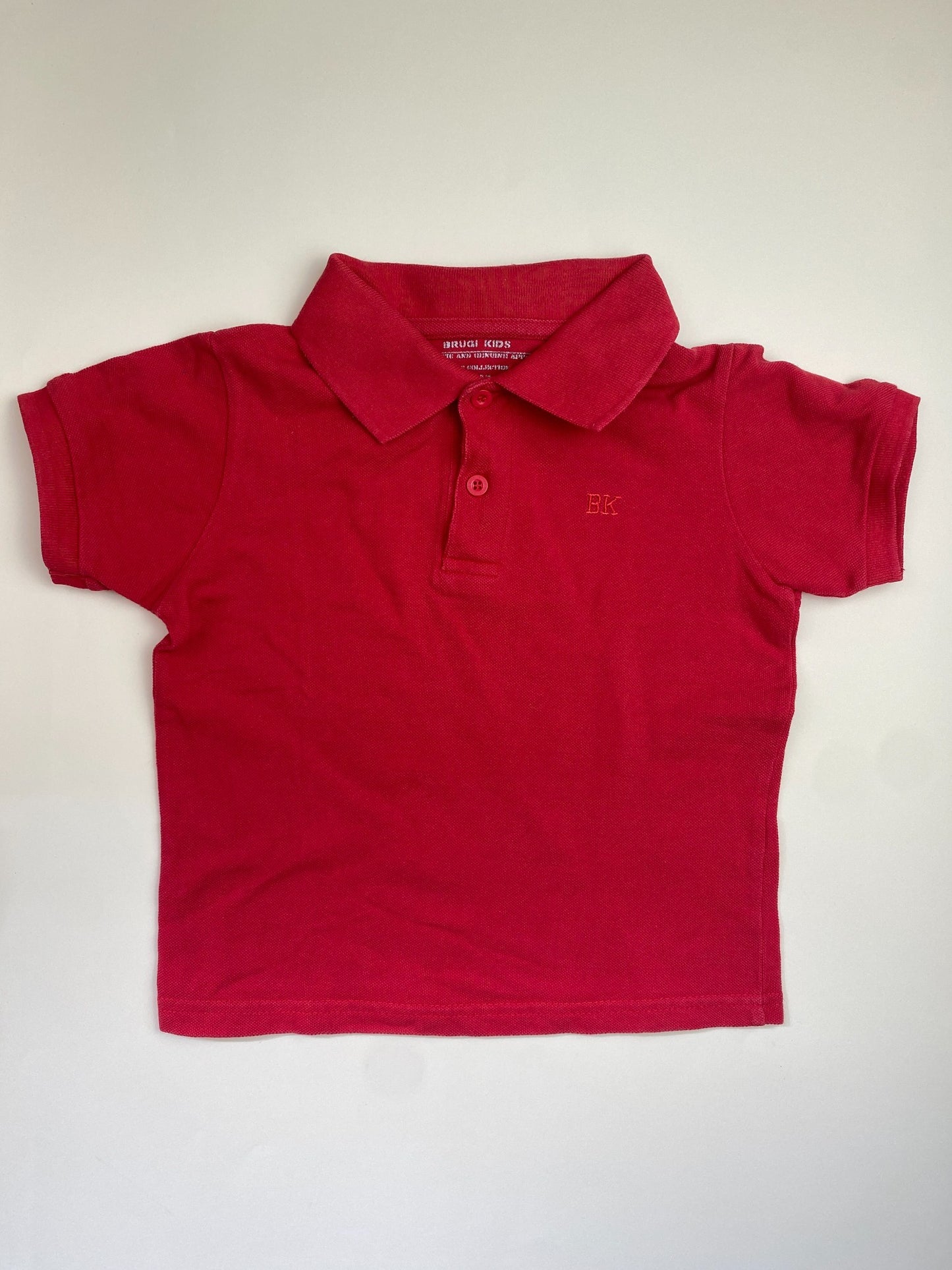 Polo rossa a maniche corte per bambino