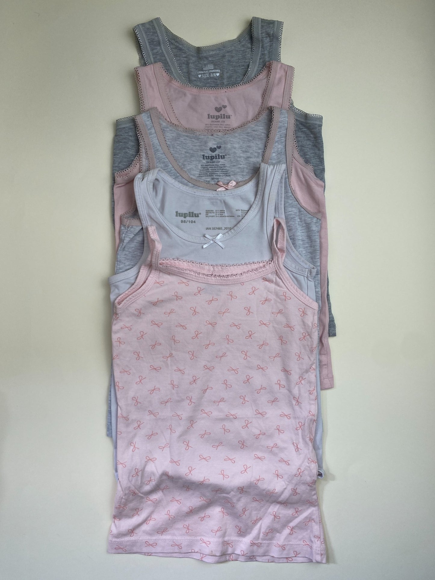 Set 5 Canottiere Bambina