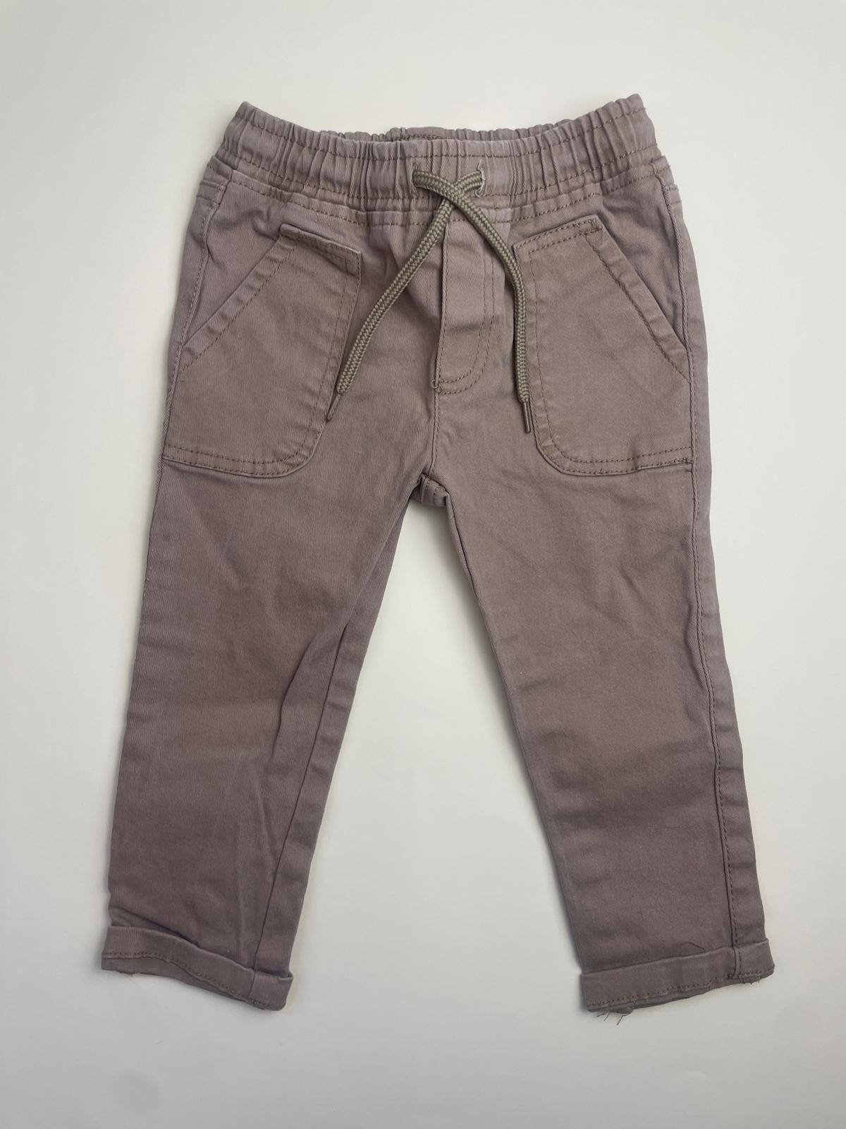 Pantaloni in tela di cotone