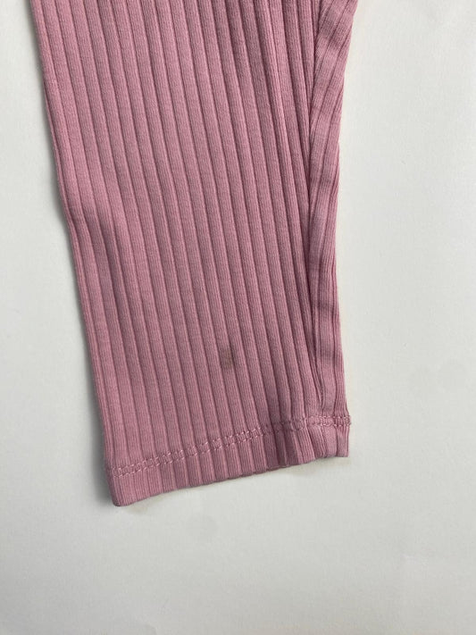 Set 2 Leggings Bambina Rosa e Fantasia Farfalle