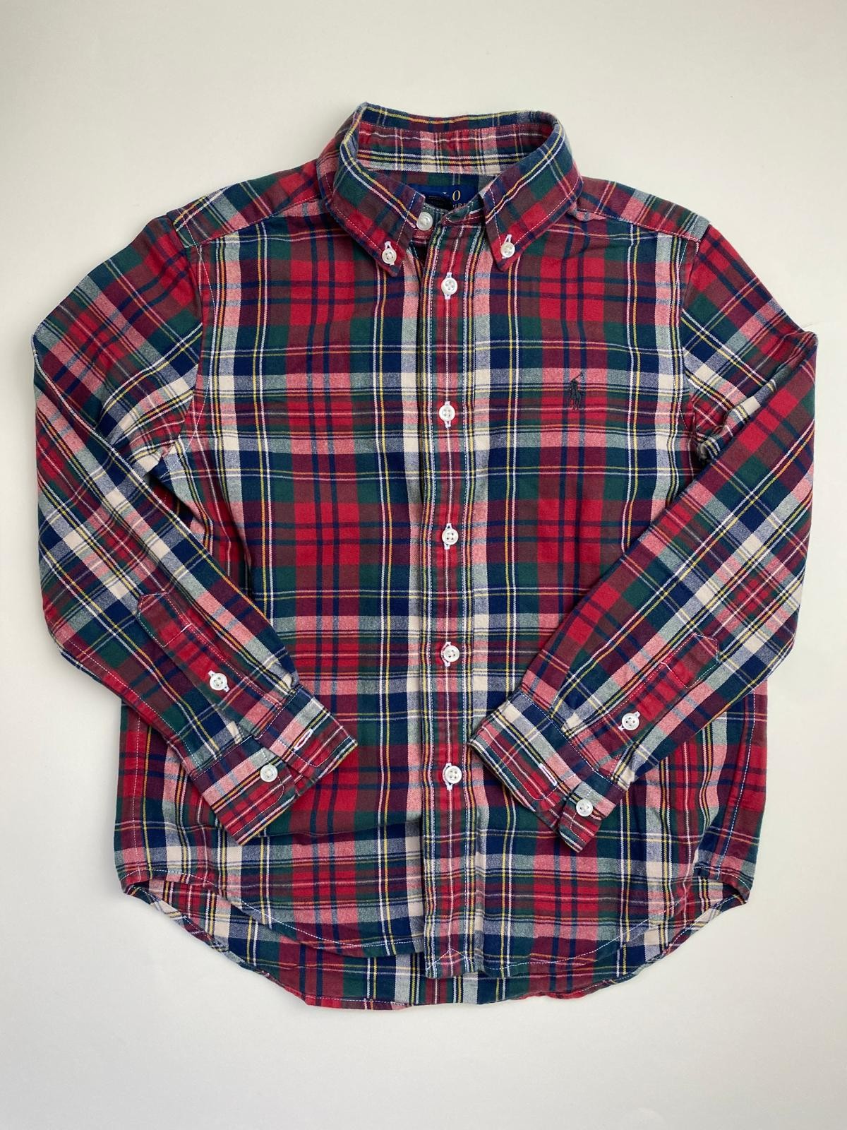 Camicia a quadri scozzesi Ralph Lauren a maniche lunghe