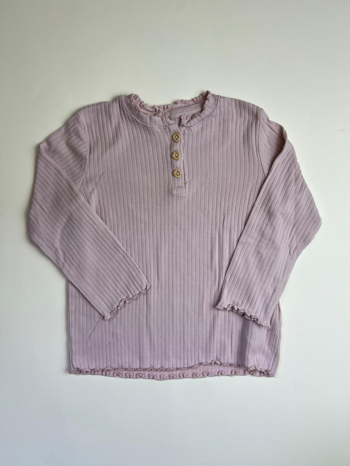 Maglia a maniche lunghe rosa