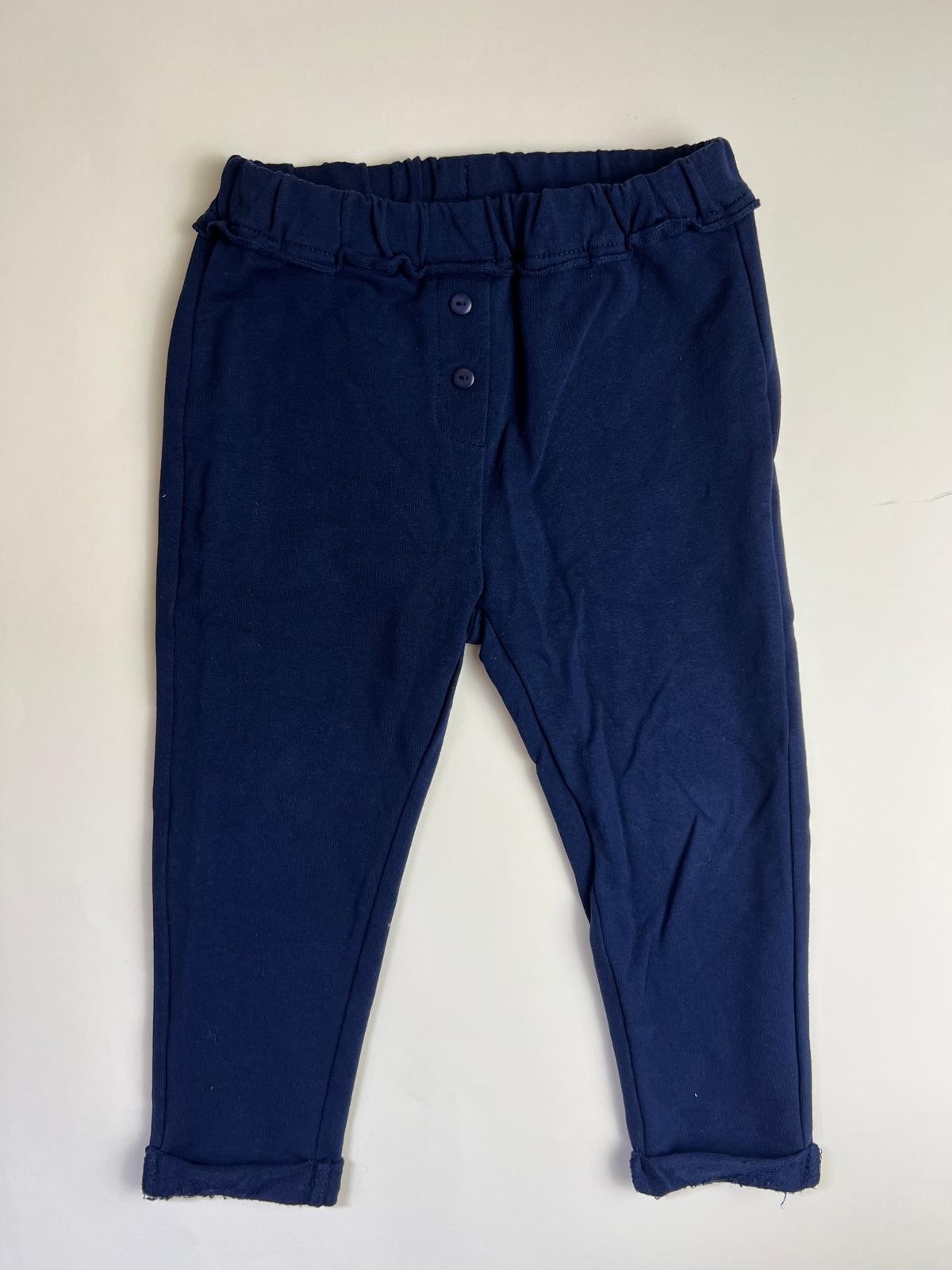 Pantaloni Bambina Blu Scuro in jersey