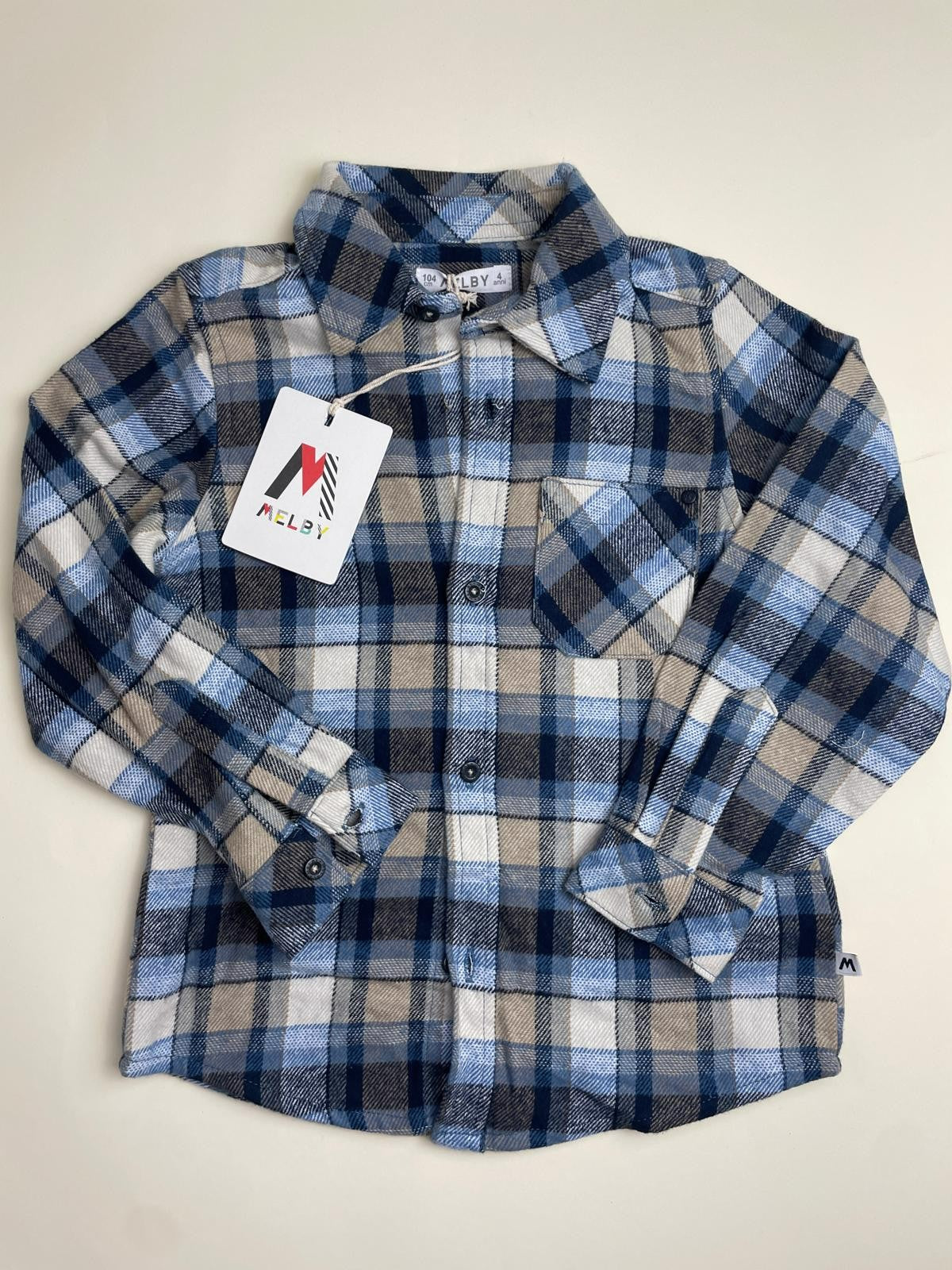 Camicia a quadri - difetto manca bottone
