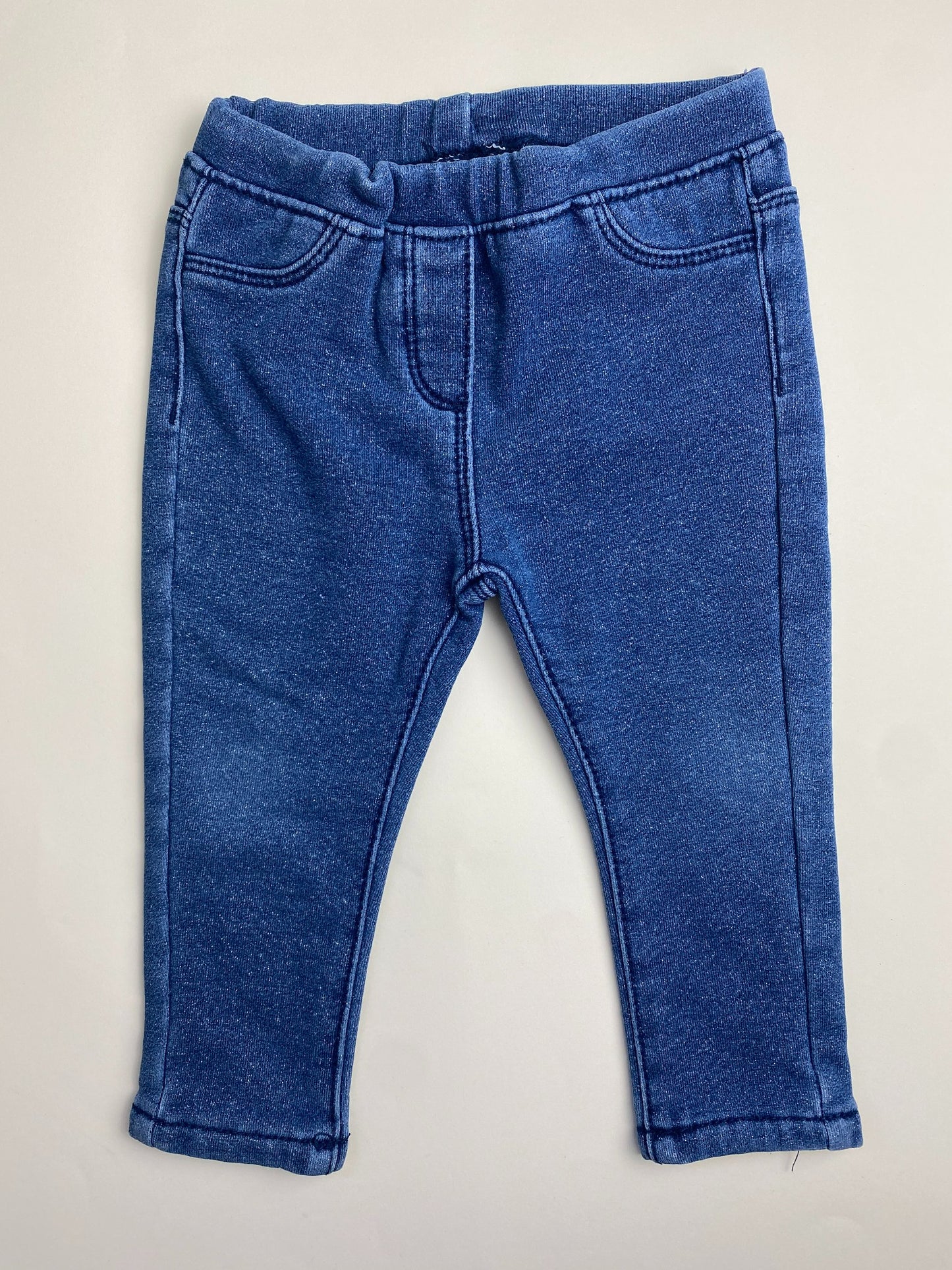 Jeggings Bambino Blu Effetto Jeans