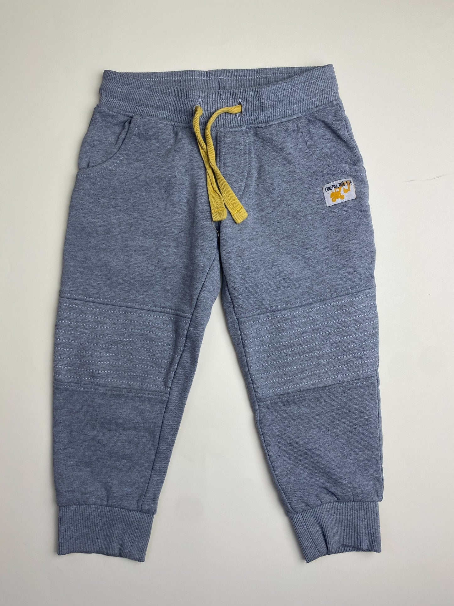 Pantaloni in felpa Grigia con Coulisse Gialla