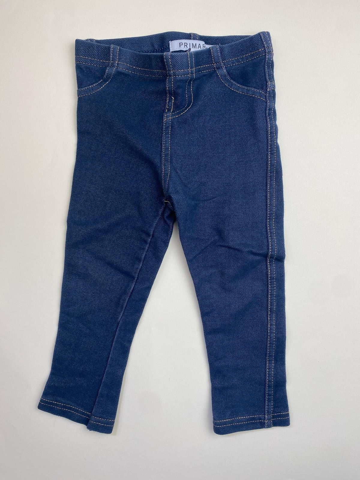 leggings stile denim scuro per bambina