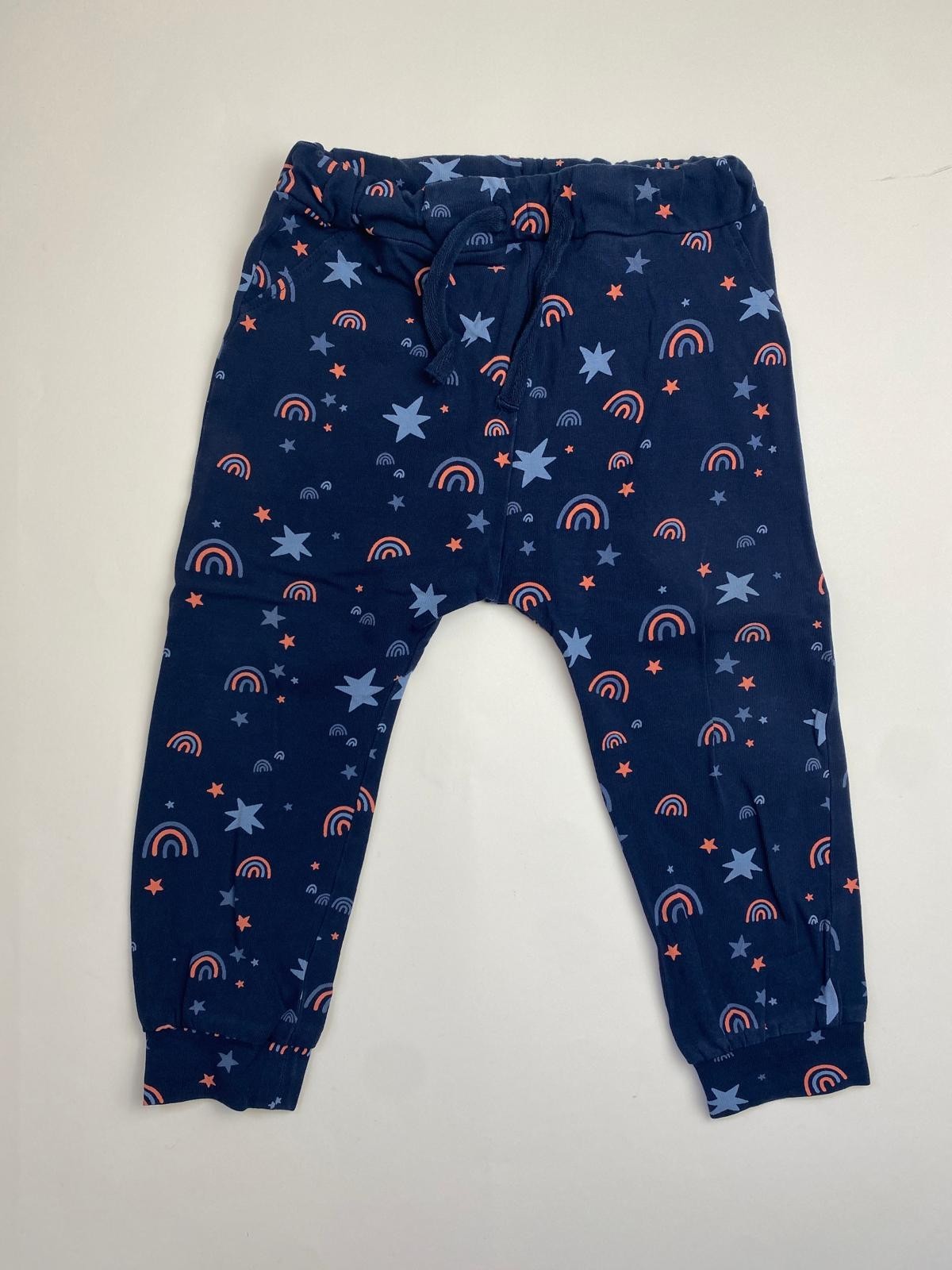 Pantaloni in jersey con Stelle e Arcobaleni