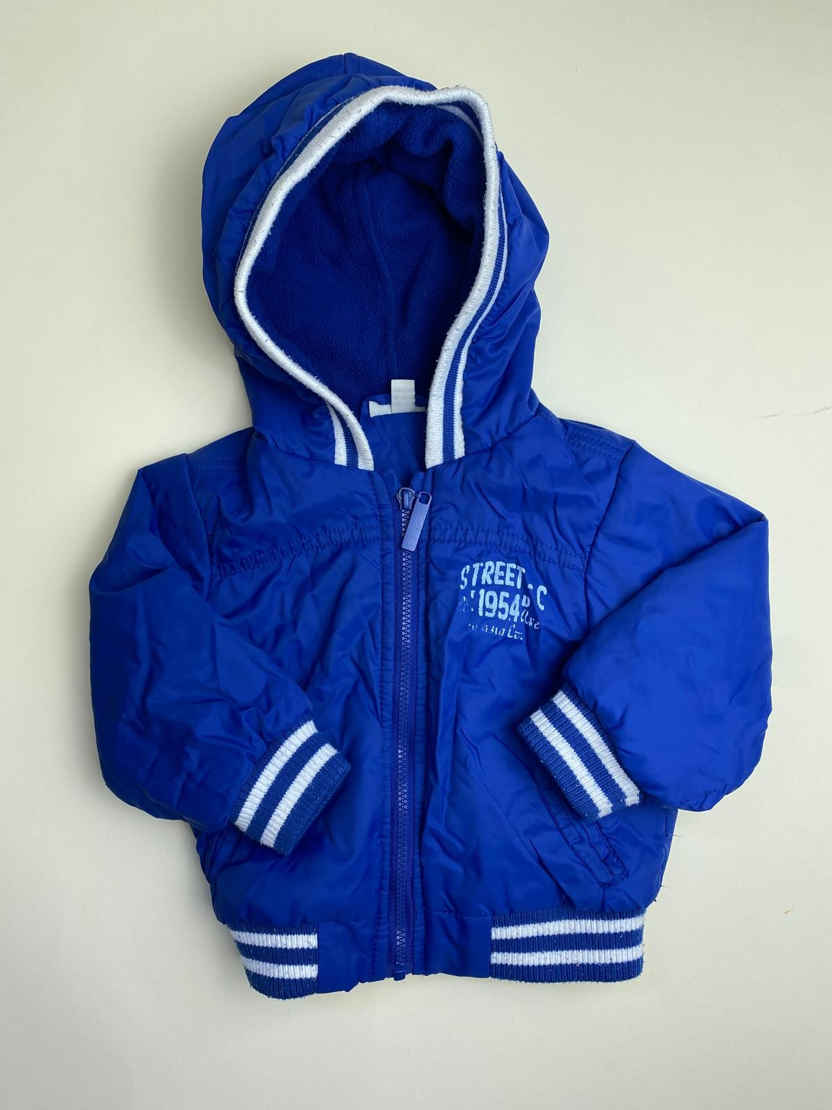 Giacca con cappuccio blu