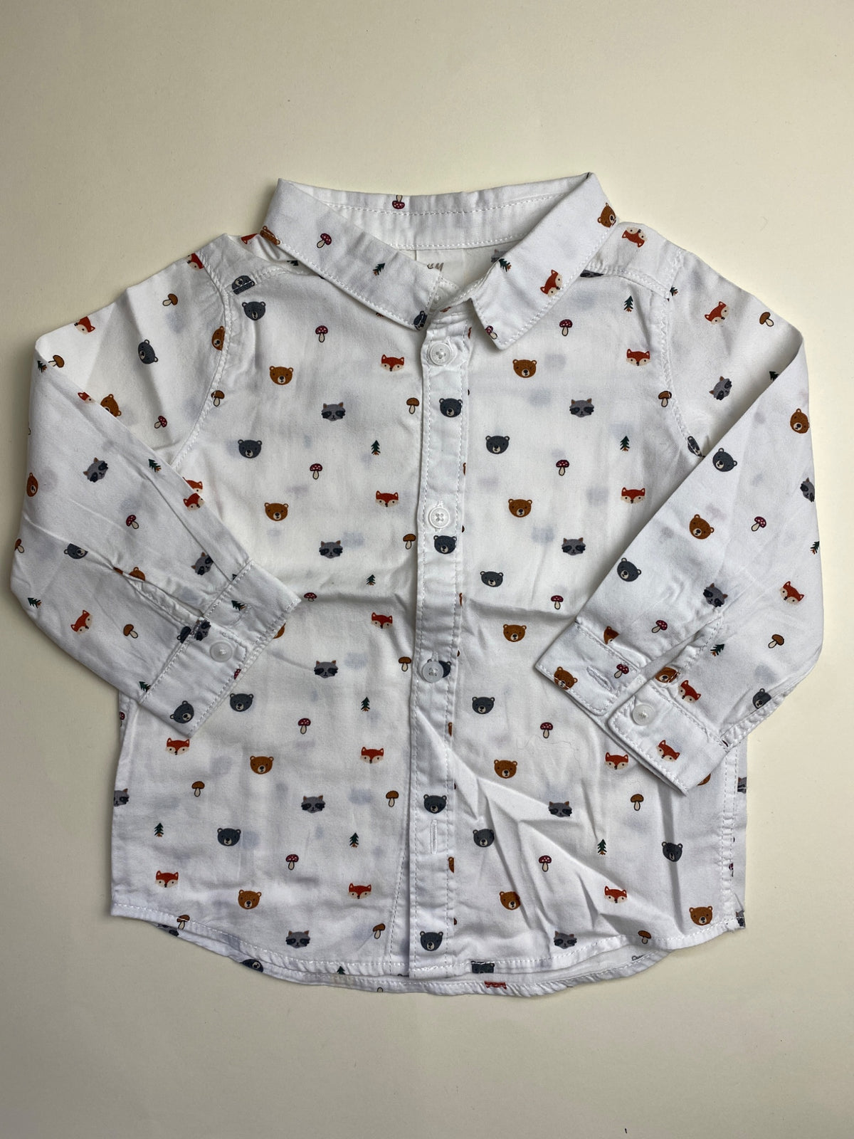 Camicia manica lunga con stampa