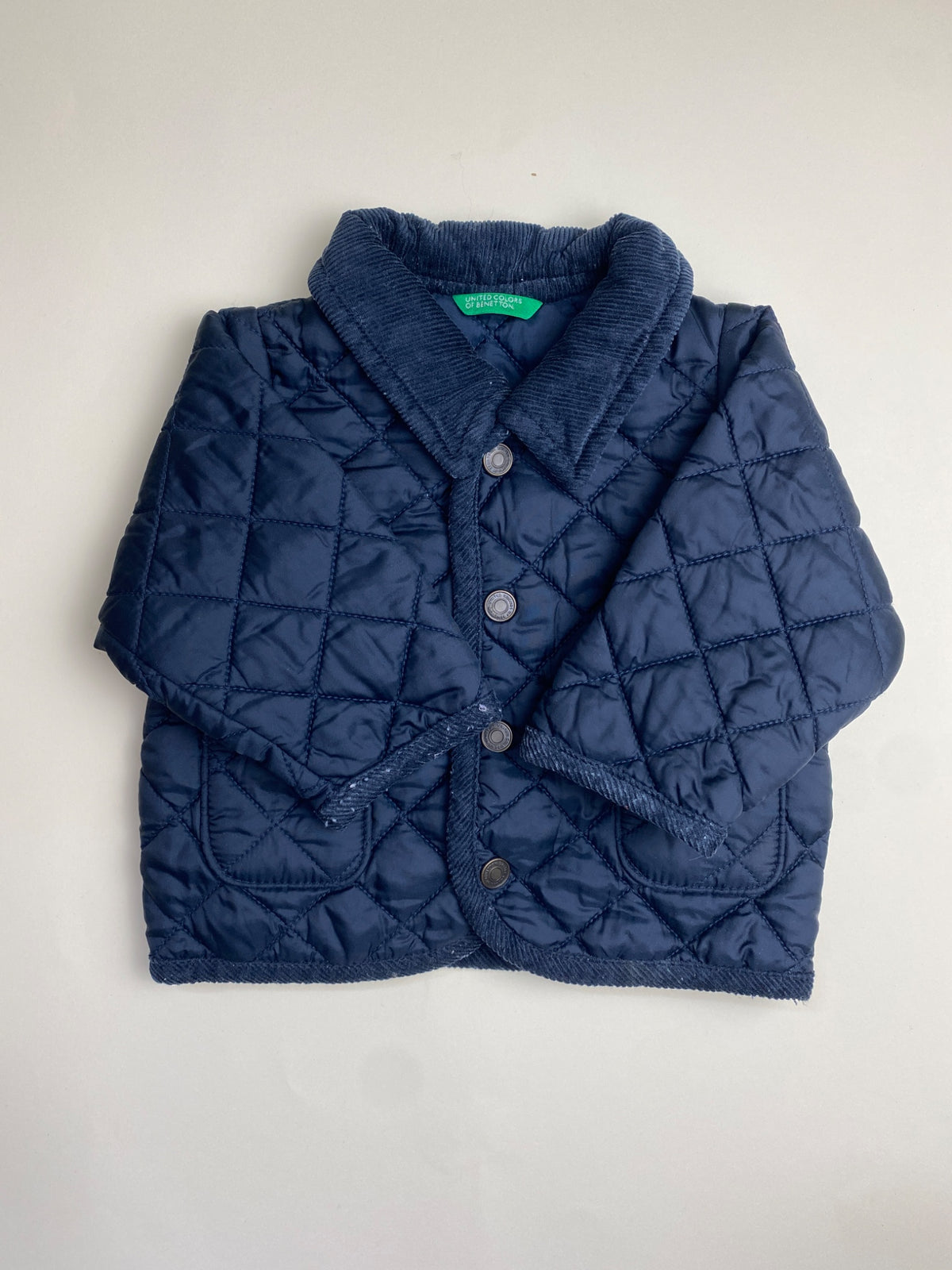 Giacca trapuntata blu scuro per bambino