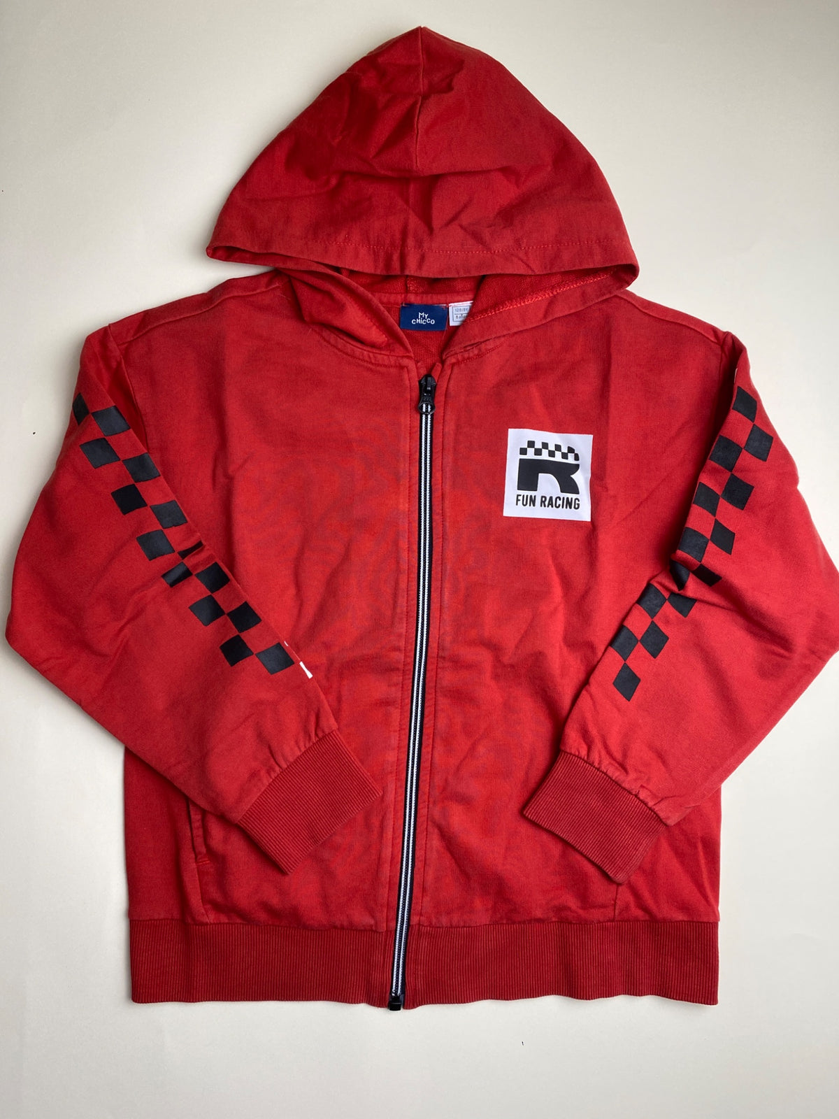 Felpa con cappuccio rossa Chicco Fun Racing