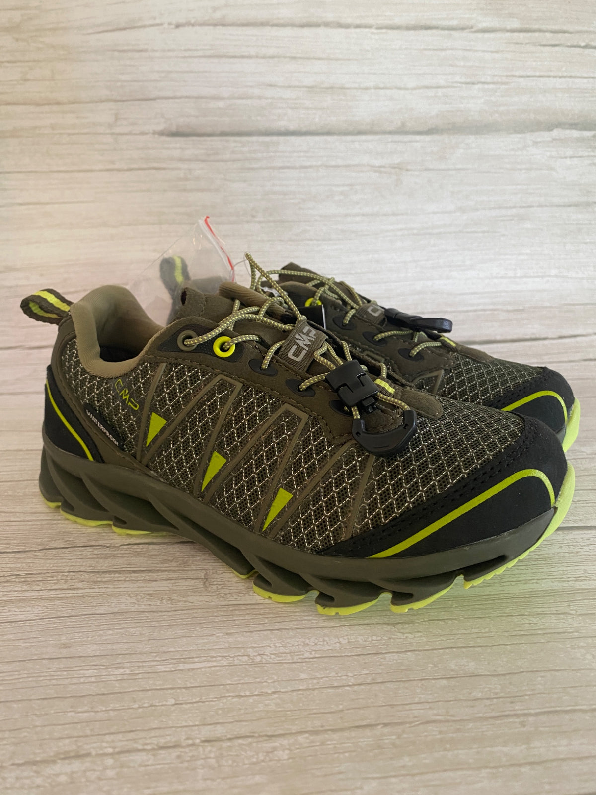 Scarpe da Trekking/Outdoor CMP Verde Oliva Giallo Neon Impermeabili