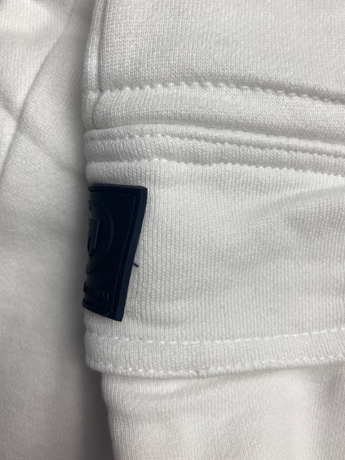 Pantaloni Cargo Felpat Bianchi - logo leggermente scucito