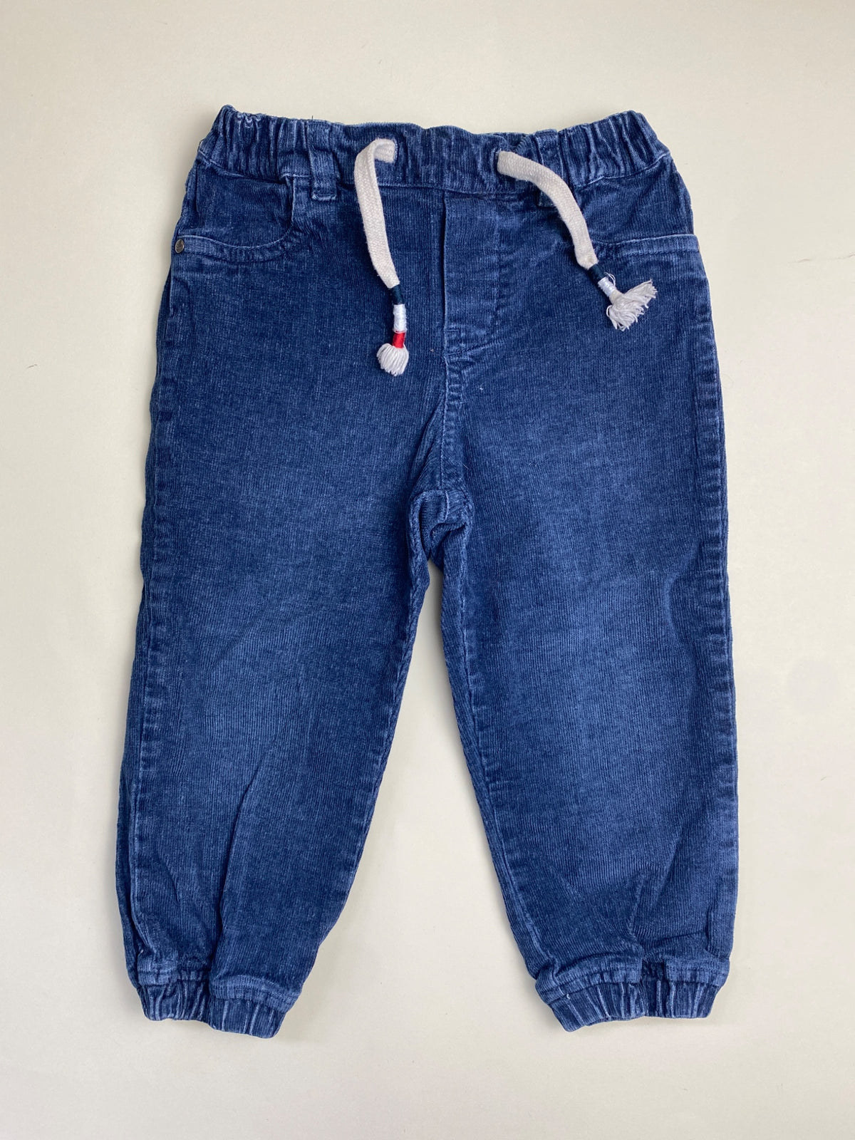 Pantaloni in velluto a coste blu