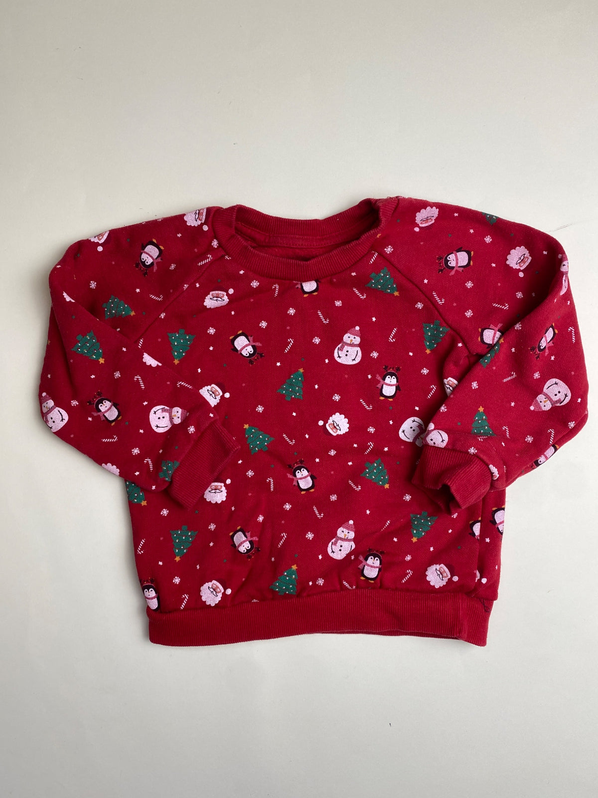 Maglione Natalizio Rosso per Bambini con Stampa Invernale