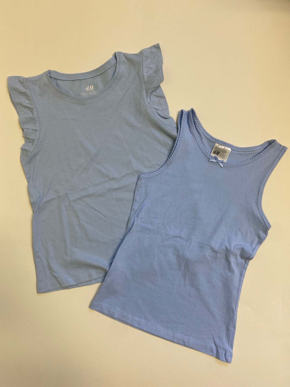 Set 2 Magliette Bambina H&M Azzurre