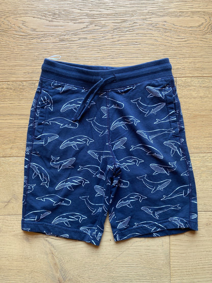 Shorts Bambino Blu con Stampa Balene