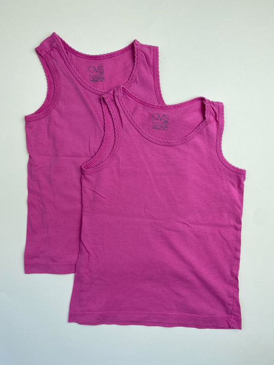 Set 2 Canotte Fucsia