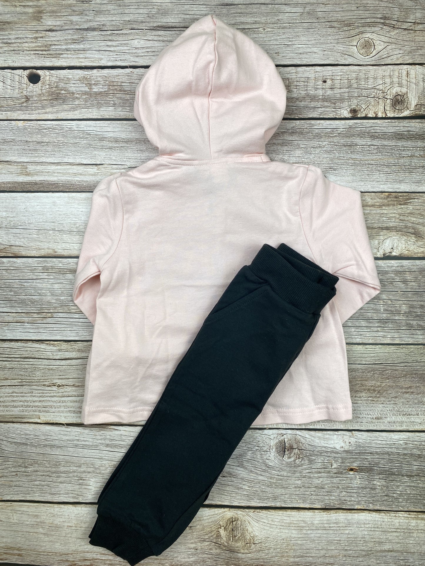 Set felpa con zip e cappuccio e pantalone