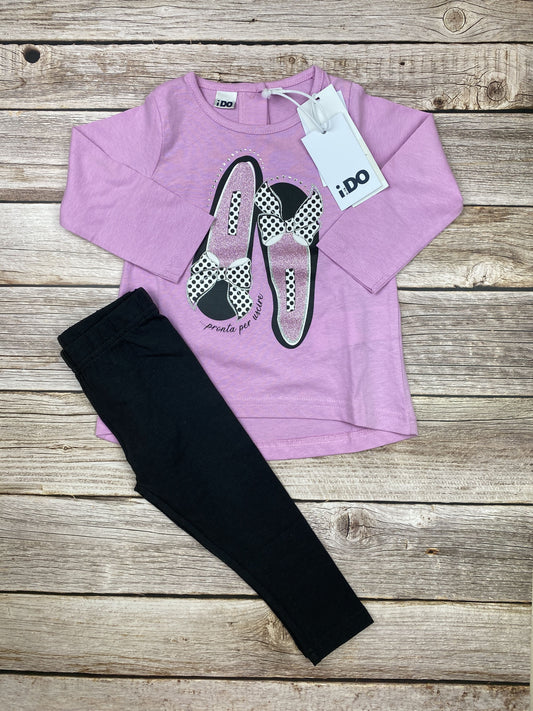 Set t-shirt manica lunga e leggings