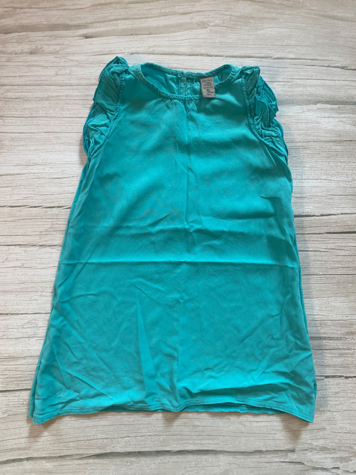 Vestito in viscosa con volant