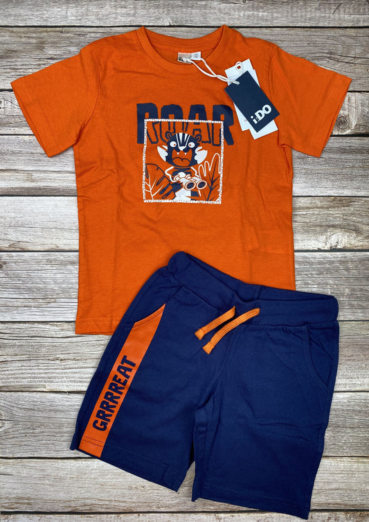 Set t-shirt manica corta e pantaloncino