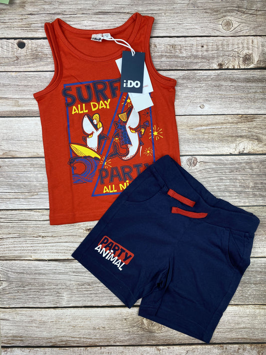 Set t-shirt canotta e pantaloncino