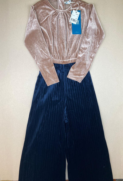 Tuta intera in velluto liscio