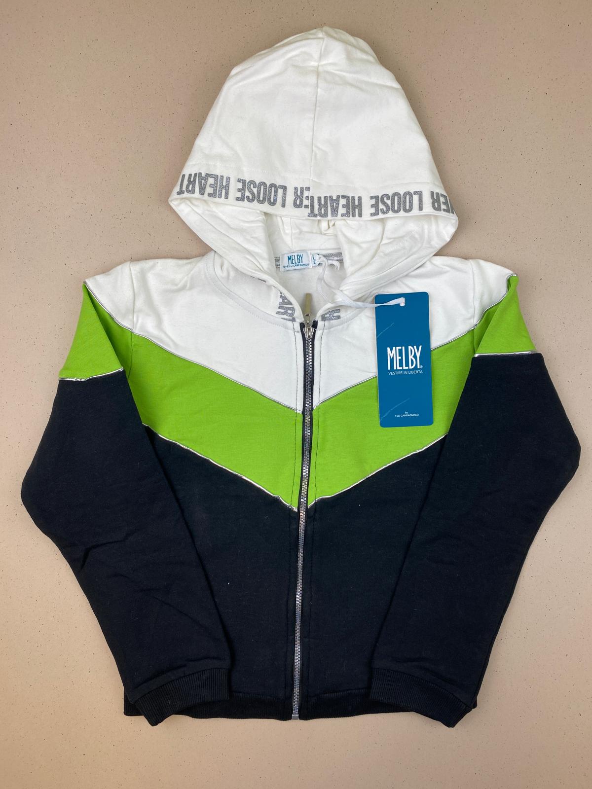 Felpa con zip e cappuccio