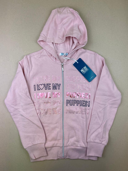 Felpa con zip e cappuccio