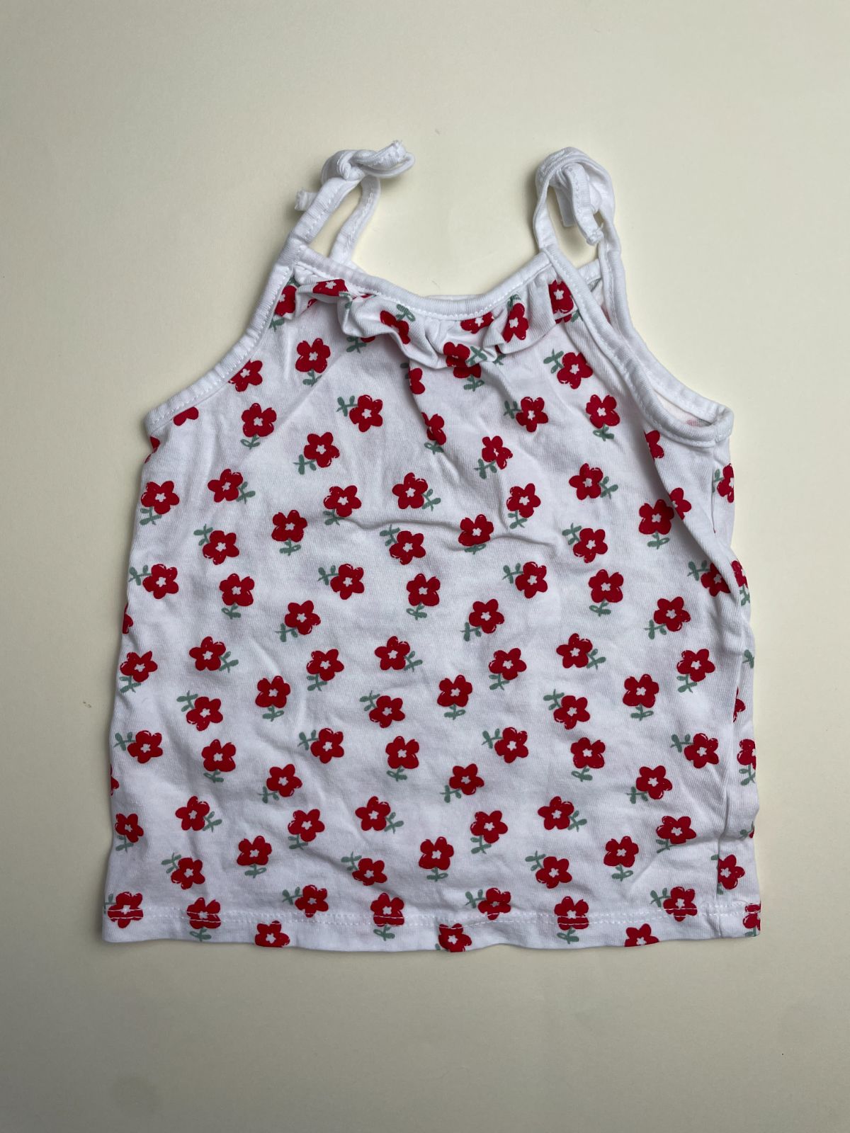 Canotta Bambina con Stampa Floreale