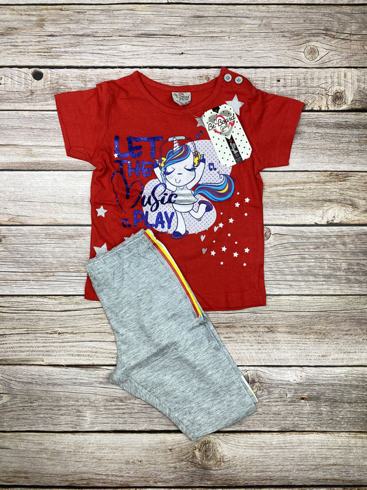 Set t-shirt manica corta e ciclisti