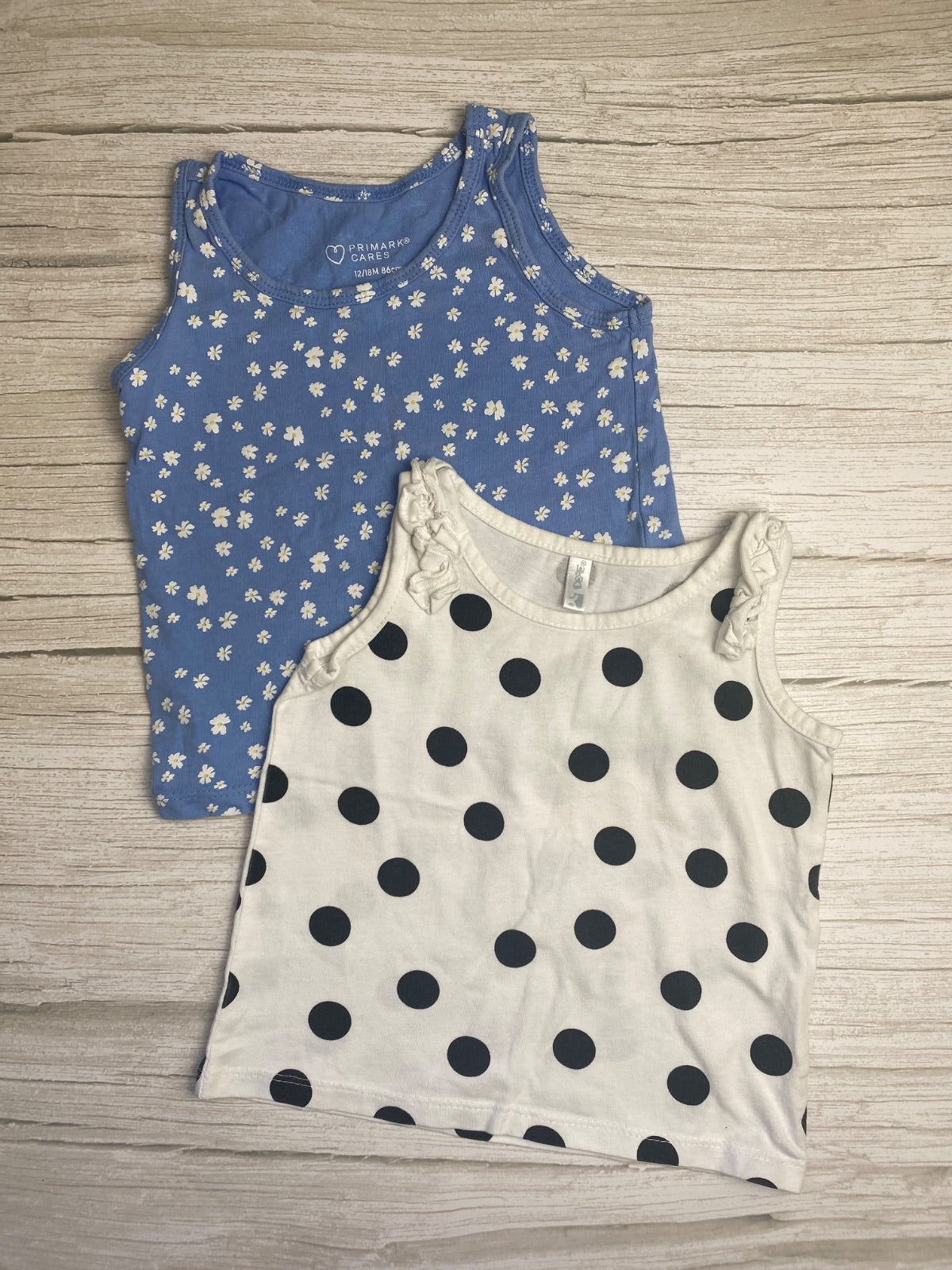 Set di 2 canotte per bambina