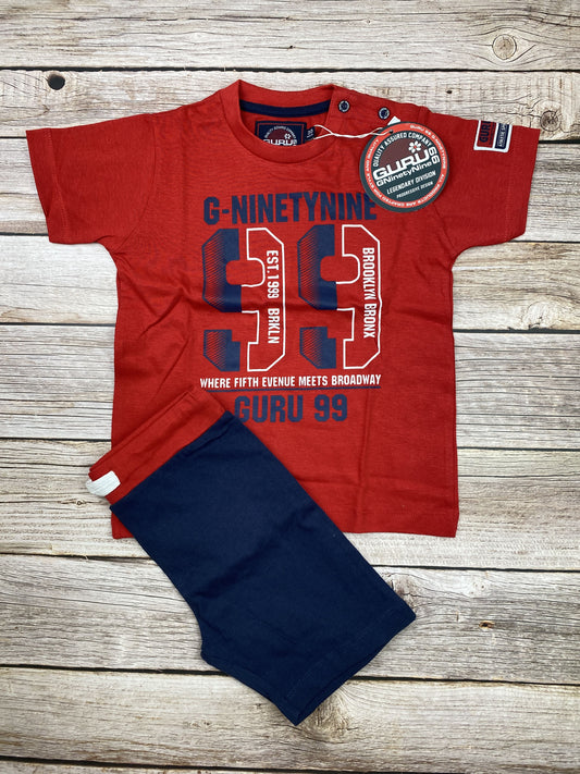 Set t-shirt manica corta e pantaloncino