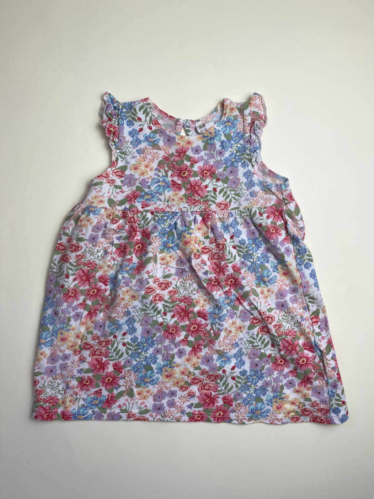 Vestito floreale senza maniche