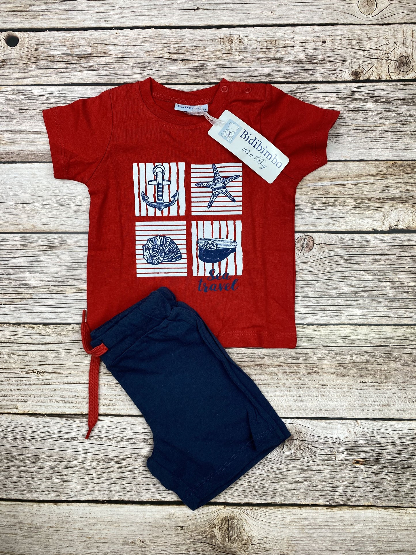Set t-shirt manica corta e pantaloncino