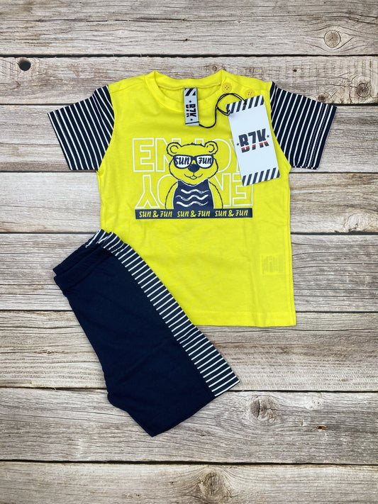 Set t-shirt manica corta e pantaloncino