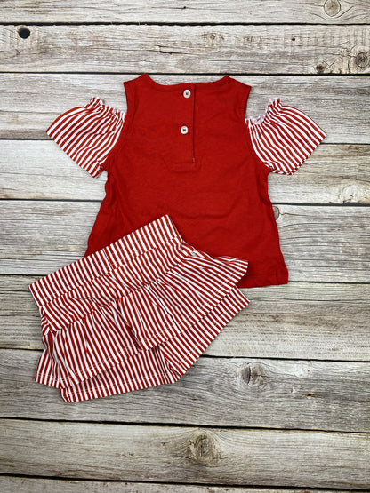 Set t-shirt manica corta e pantaloncino gonna