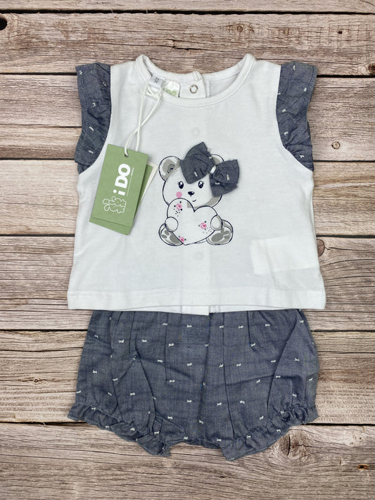 Set t-shirt manica corta e pantaloncino