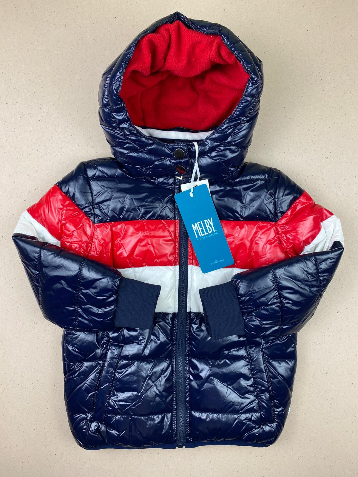 Giacca piumino in nylon lucido