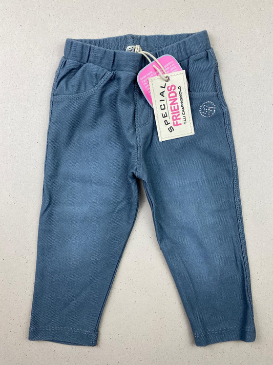 Leggings in jersey effetto jeans