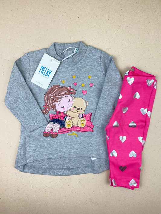 Set t-shirt manica lunga e leggings