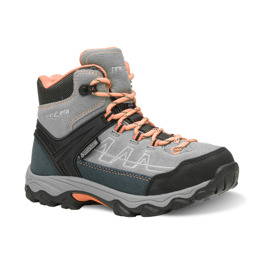 Scarponcino da trekking Stom waterproof grigio-pesca