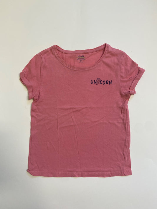T-shirt rosa bambina Kiabi con stampa unicorno