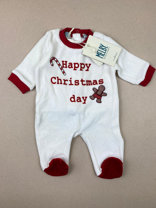 Tutina con piedini natalizia