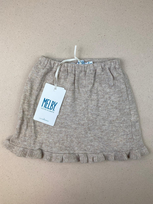 Gonna in maglia misto lana