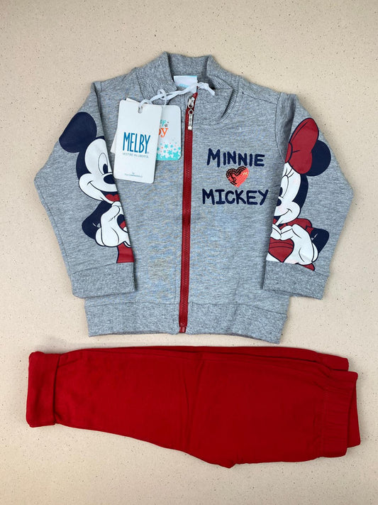 Set tuta felpa full zip e pantalone