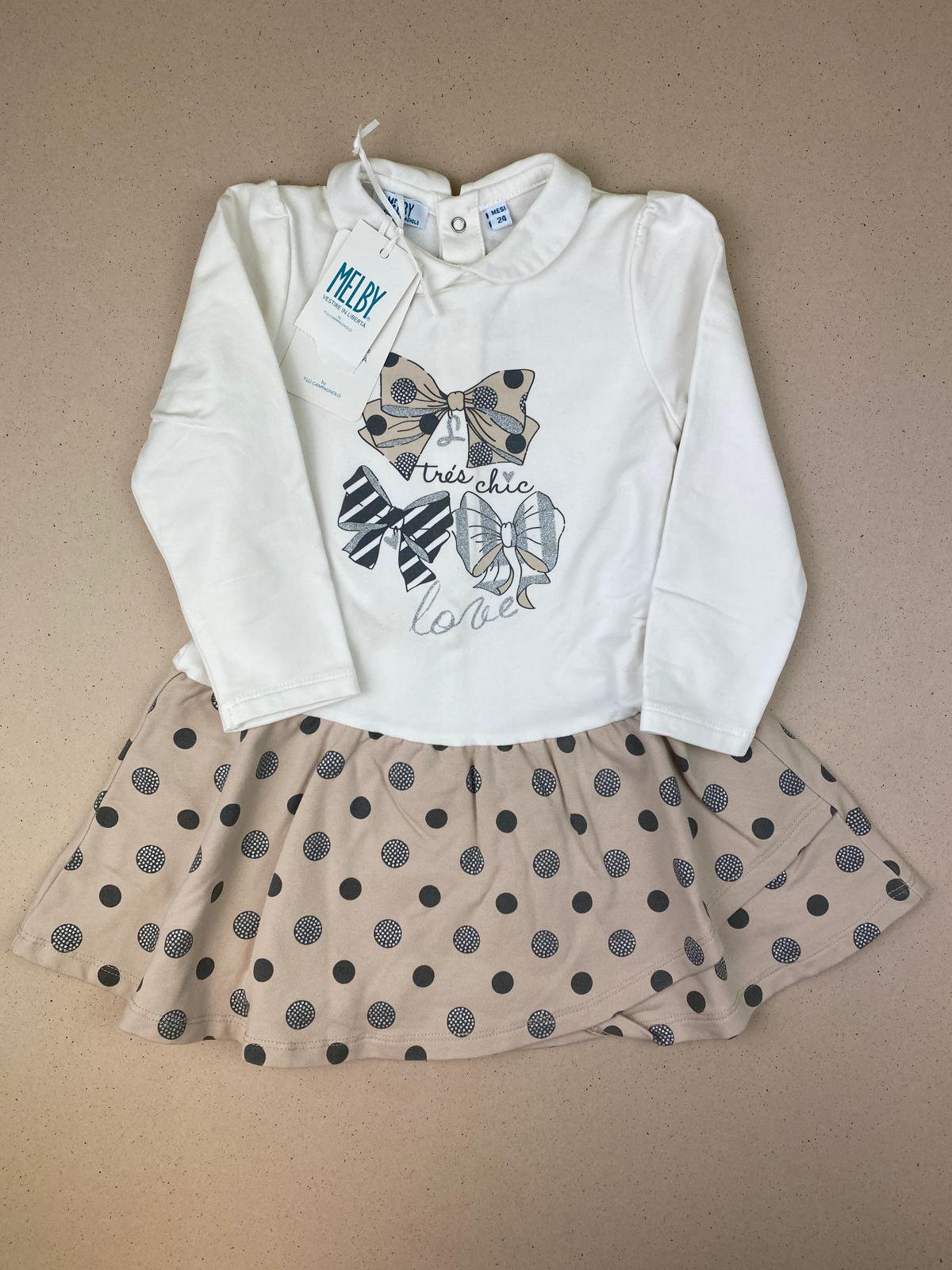 Vestito in felpa manica lunga