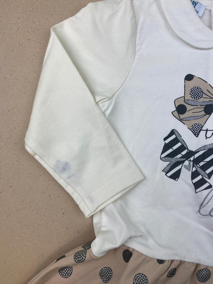 Vestito in felpa manica lunga